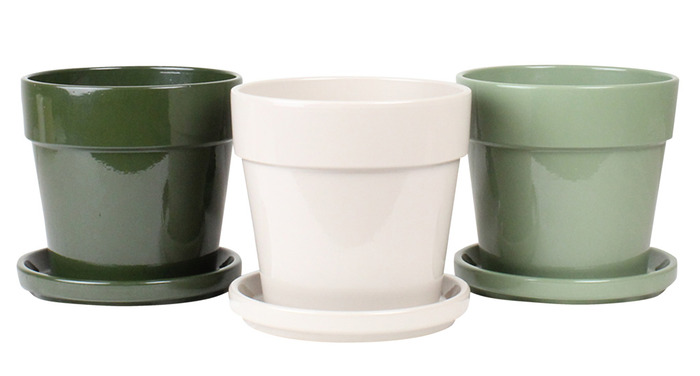 Potte Calima mørkegrøn Ø28 cm